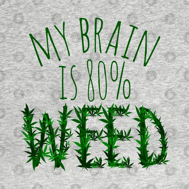 my brain is 80%...WEED by FandomizedRose